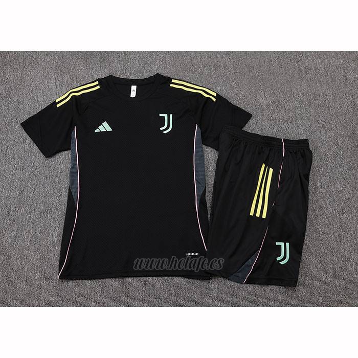 Chandal del Juventus Manga Corta 2025-2026 Negro - Pantalon Corto